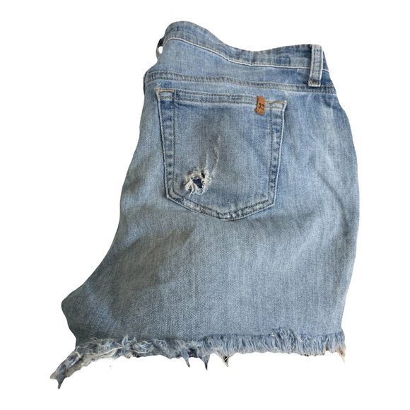 Joe’s Jeans Womens Cut-off Denim Shorts Light Blue Mid-Rise W33xL5 Distressed - Picture 10 of 12